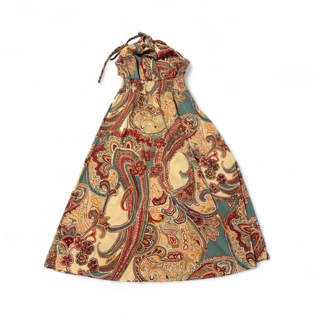 Paisley Halter Maxi Dress